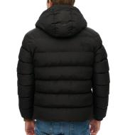 Doudoune Noire Mat Homme Superdry Hooded vue 2