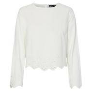 Blusa blanca para mujer de Pieces, modelo Salmina barato