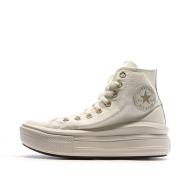 Weiß/Goldene Damen Sneakers Converse All Star Move Tonal