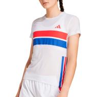 T-shirt de course Blanc Femme Adidas Adizero pas cher