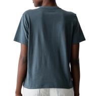 Graues Damen-T-Shirt von Calvin Klein Jeans Classic Script Ansicht 2