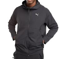 Sweatshirt mit Reißverschluss Schwarz Männlich Puma Dobby