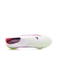 Chaussures de Foot Blanc/Rose Adidas Predator Elite Ll SG vue 4