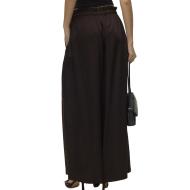 Pantalon fluide Marron Satiné Femme Vero Moda Charm vue 2