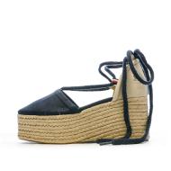 Women's navy wedge shoes Tommy Hilfiger Linen affordable