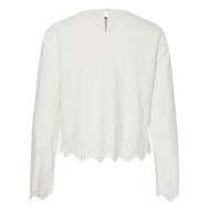 Blusa blanca para mujer de Pieces, modelo Salmina ver 2
