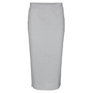 Hellgrauer Damenrock von Vero Moda, Modell „Cora Calf“