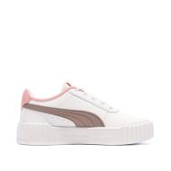 Weiße Puma Carina 3.0 Sneaker für Mädchen Ansicht 2
