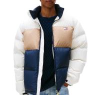 Tommy Hilfiger Alaska Men's White/Beige/Navy Down Jacket affordable