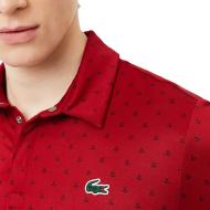 Men’s Red Lacoste Golf Polo Shirt, regular fit, UV protection Photo of the Espace des Marques %store% store - view of %key%
