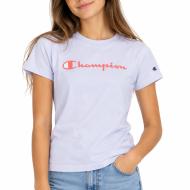Camiseta azul claro para niña Champion Script barato