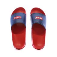 Claquettes Noir/Rouge Garçon Levi's Pool vue 3