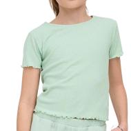 Camiseta verde claro para niña de Only Nella