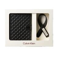 Calvin Klein Jeans Men's Black Passport Case + Luggage Tag Set affordable