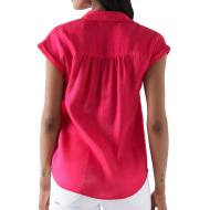 Rosa Damenbluse „Salsa Basic“ ohne Ärmel Ansicht 2