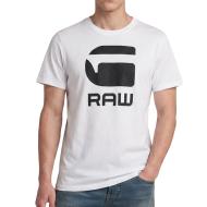Weiß/Schwarzes Herren-T-Shirt von G-Star RAW mit Logo