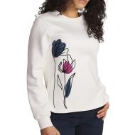 Sudadera blanca de mujer TBS HILDARON