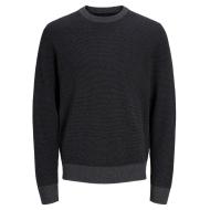 Dunkelgrauer Herrenpullover Jack & Jones Globe Knit Ansicht 3