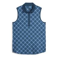 Blaues Golf-Polohemd für Damen von Puma Cloudspun günstig