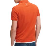Polo naranja vivo para hombre Superdry Classic Piqué ver 2