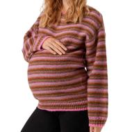 Jersey de Embarazo Rosa/Marrón para Mujer Mamalicious Sandra barato