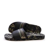 Claquettes Noires/Kaki Homme Quiksilver Rivi