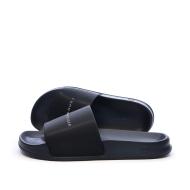 Zapatillas de lona azul marino para hombre de Tommy Hilfiger Textu barato