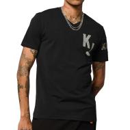 T-Shirt Noir Homme Kaporal BARNY1 pas cher