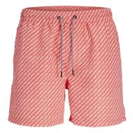 Jack &amp; Jones Fiji Boy's Badeshorts Rot/Weiß