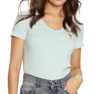 Guess Women's Turquoise Mini Triangle T-Shirt affordable