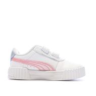 Girl's white trainers Puma Carina 3.0 Blurry Dr Photo of the Espace des Marques %store% store - view of %key%