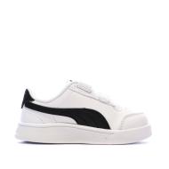 Weiß/Schwarze Puma Shuffle Sneaker für Jungen Ansicht 2