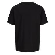 Schwarzes T-Shirt für Jungen von Jack & Jones, Modell „Montauk“, Typ „Front“ Ansicht 2