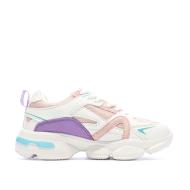 Zapatillas deportivas blancas y rosas para mujer Nasa Jabalem ver 2