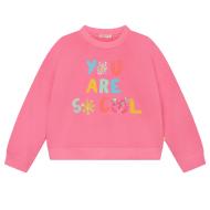 Sweat Rose Bébé Billieblush U20097 pas cher