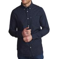 Camisa azul marino con lunares para hombre TBS WALIDCHE