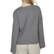 Pull Gris Femme Vila Vicassie vue 2
