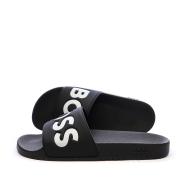 Claquettes Noir Homme Hugo Boss Aryeh pas cher
