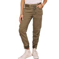 Pantalones fluidos de color caqui Celine Denim Mauricia barato