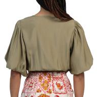 Blusa caqui de mujer An'ge Koma ver 2