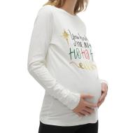 Mamalicious Hoho Camiseta de manga larga beige para mujer barato