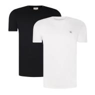 X2 T-Shirts Blanc/Noir Homme Calvin Klein Woven Label