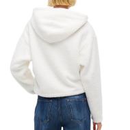 Tommy Hilfiger Women’s White Teddy Hooded Jacket Photo of the Espace des Marques %store% store - view of %key%