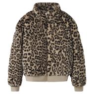 Chaqueta de piel sintética con estampado de leopardo para niña NAME IT Mila ver 2