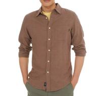 Camisa Dockers Woven Marrón Claro para Hombre barato