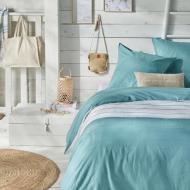 Turquoise/White Today 220x240 Oceanic Bed Linen Set affordable