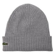 Lacoste Men’s Grey Ribbed Beanie RB0001