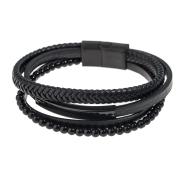 Bracelet Noir Homme Geographical Norway Bracelet Noir SG-315108 pas cher