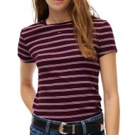 Tommy Hilfiger Women’s Slim-Fit Bordeaux/Pink T-shirt