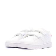 Baskets Blanc/Rose Bébé/Fille Adidas Advantage Cf vue 6